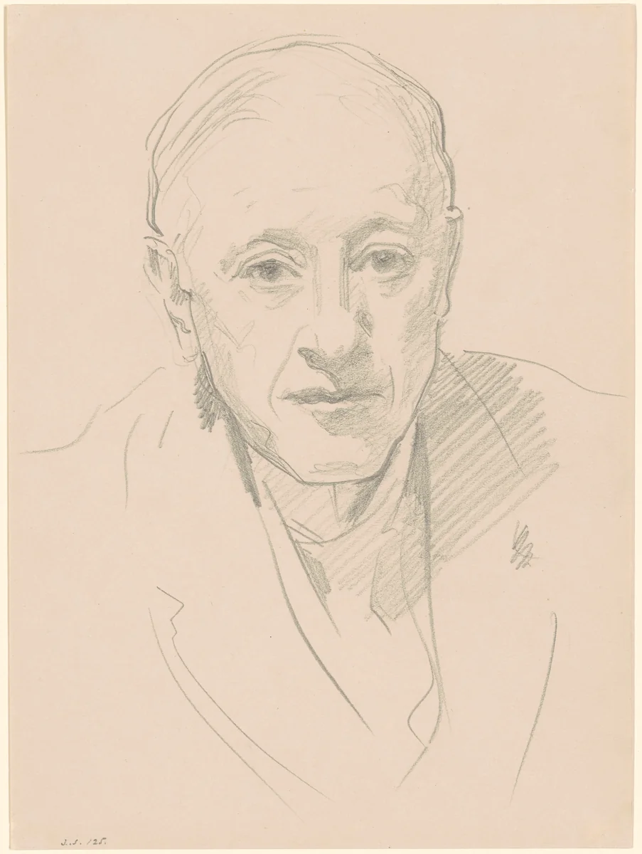 Bust of a Man by John Singer Sargent, drawing, 1880-1905