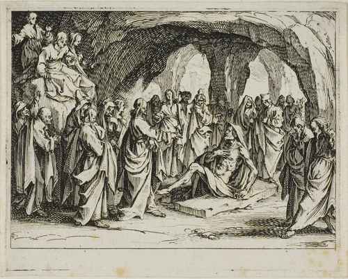 The Resurrection of Lazarus, from The New Testament by Jacques Callot, print, 1635