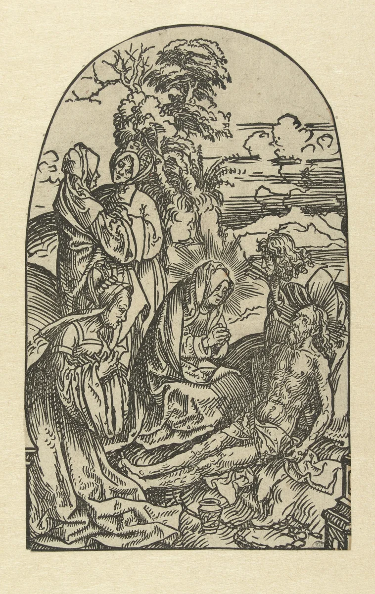 Bewening van Christus by Jacob Cornelisz van Oostsanen, print, 1507