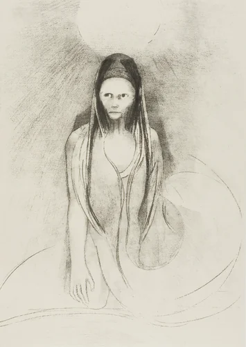 Intelligence was Mine! I Became the Great Buddha!, plate 12 of 24 by Odilon Redon, print, 1896