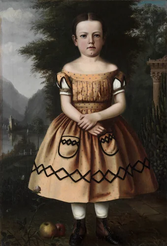 Minnie Willard by Archibald Willard, painting, 1860-1869