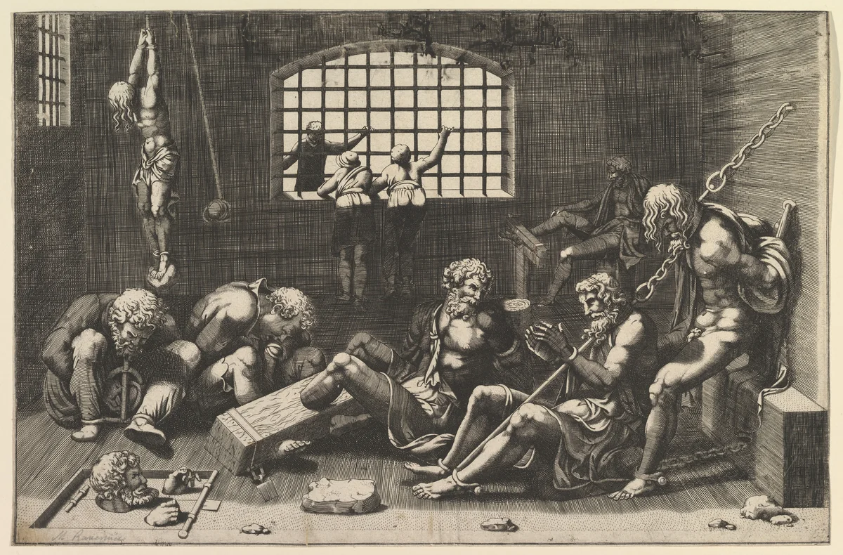 The Prison by anonymous, print, 1550-1600