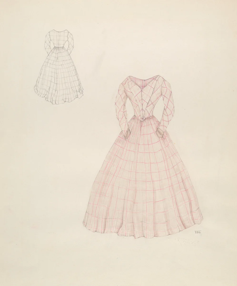 Dress by Aurelia Arbo, index of american design, 1937