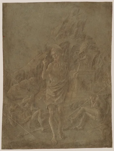 The Resurrection by Marco Zoppo, drawing, 1460-1470