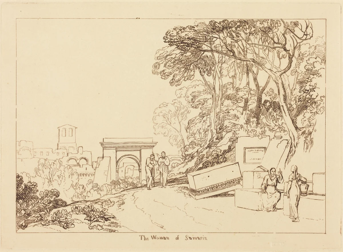 The Woman of Samaria by Joseph Turner, print, 1819