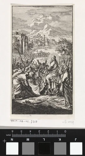Intocht in Jerusalem by Jan Luyken, print, 1712
