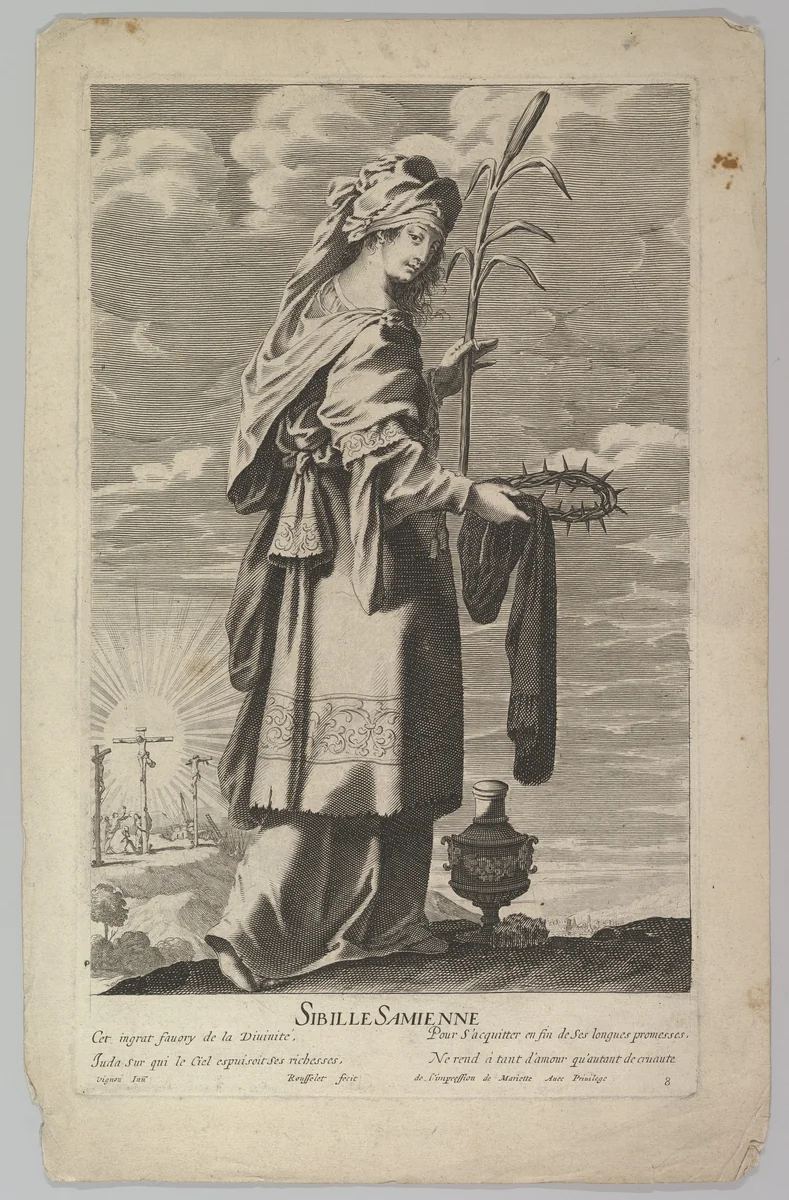 Sibylle Samienne by Gilles Rousselet, print, 1630-1640