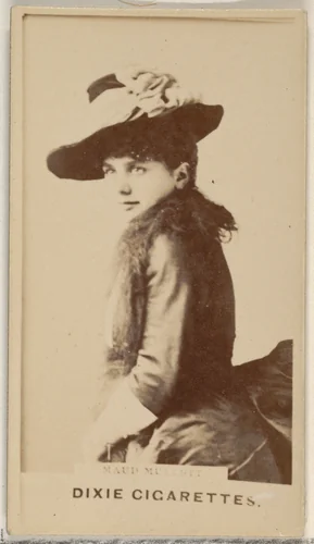 Maud Mullett, from the Actors and Actresses series (N45, Type 7) for Dixie Cigarettes by Allen & Ginter, photograph, 1885-1891