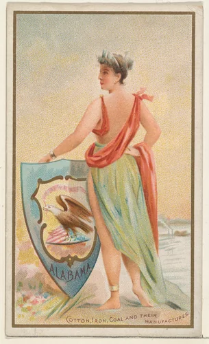 Alabama, from the Industries of States series (N117) issued by Duke Sons & Co. to promote Honest Long Cut Tobacco by W. Duke, Sons & Co., print, 1889