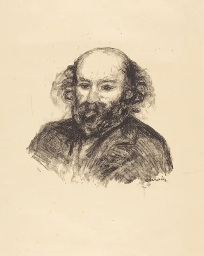Paul Cezanne by Auguste Renoir, print, 1902
