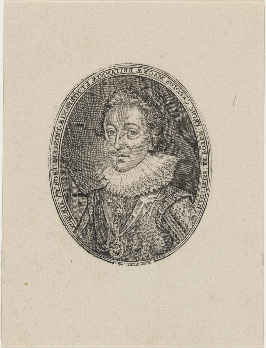 Charles I, King of England by Simon van de Passe, print, 1595-1647