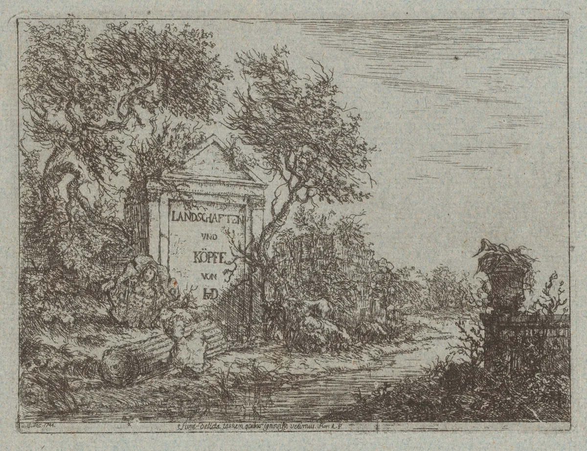 Landscapes and Heads by Christian Ludwig von Hagedorn, volume, 1743-1745