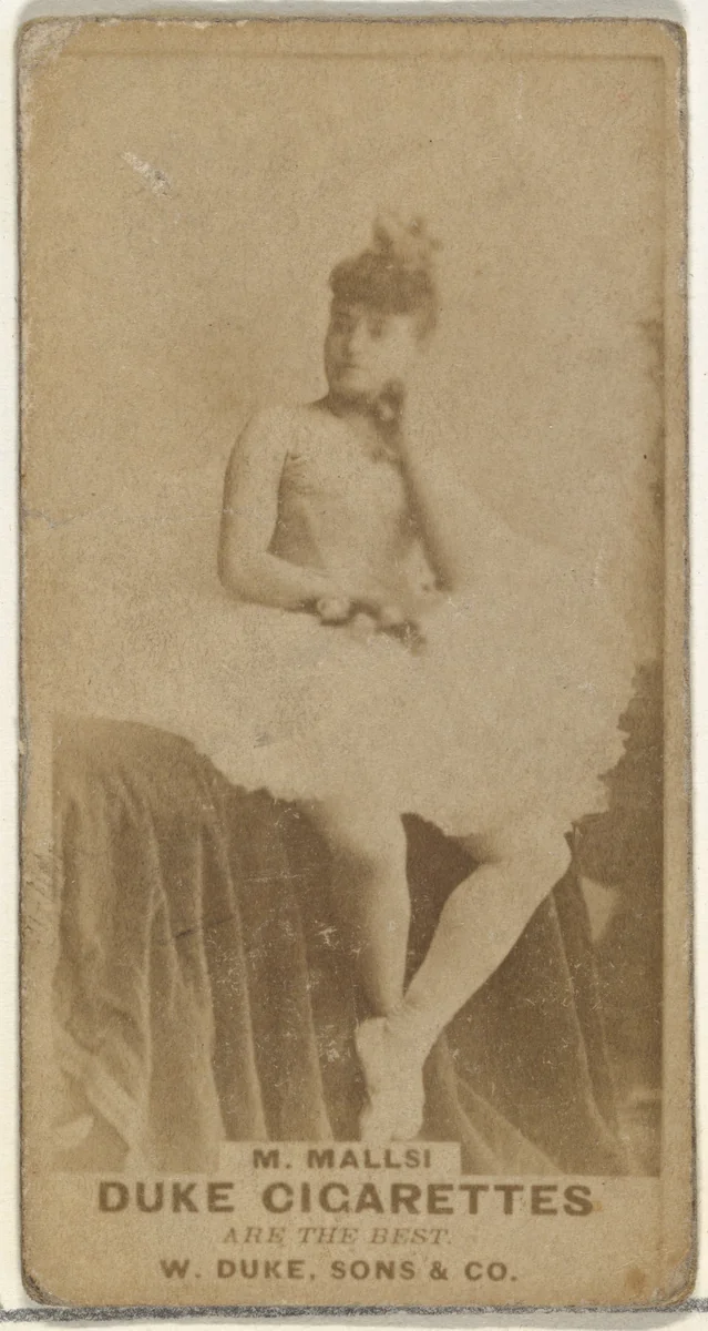 M. Mallsi, from the Actors and Actresses series (N145-7) issued by Duke Sons & Co. to promote Duke Cigarettes by W. Duke, Sons & Co., photograph, 1880-1889
