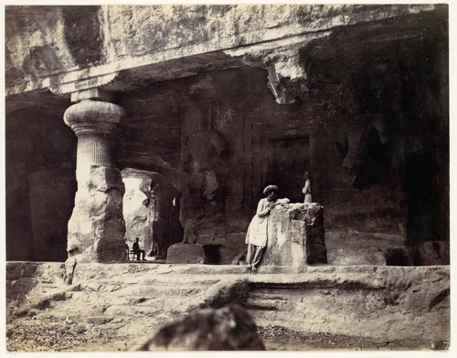 Elephanta from Water Cave, Coombe Martin Bay, Watermouth by Francis Frith, photograph, 1870-1879