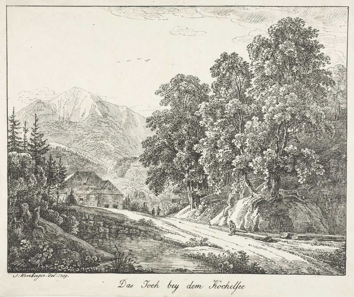 The Path by the Kochelsee by Simon Warnberger, print, 1809
