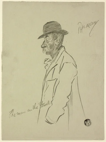 The Man in the Street by Philipp William May, drawing, 1884-1903