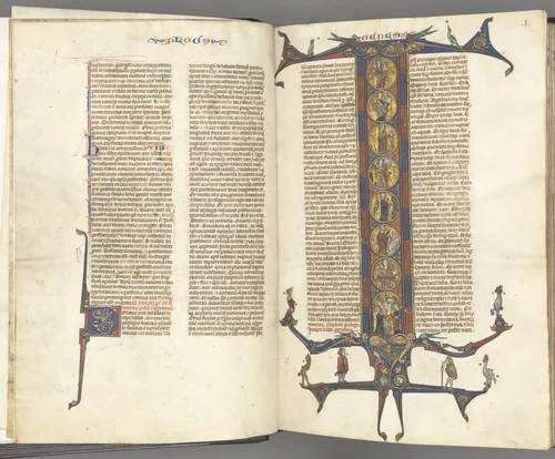 Fol. iii v, Foliated Initial by Unknown, book, 1270-1300