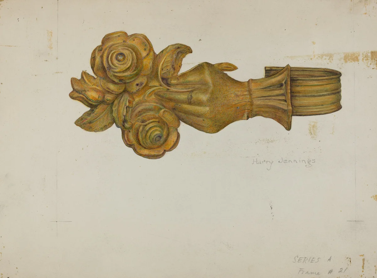 Tie-back by Harry Jennings, index of american design, 1938