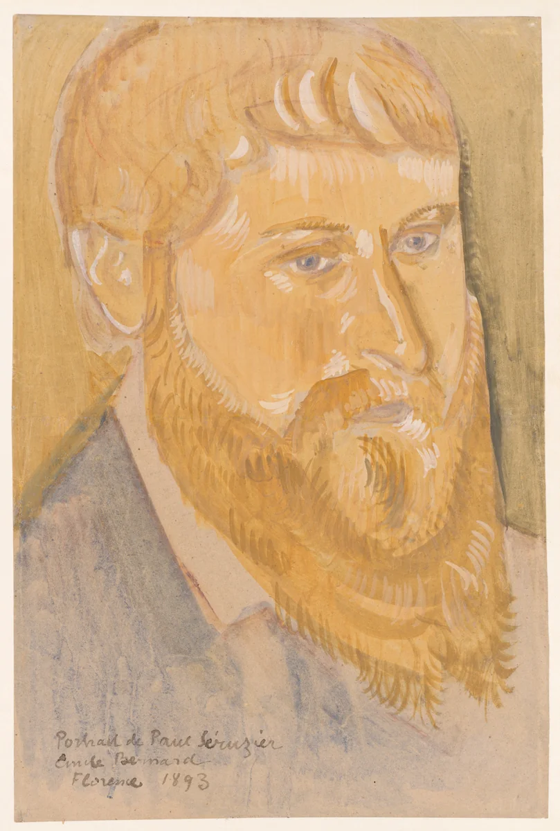 Portrait of Paul Sérusier by Émile Bernard, drawing, 1893