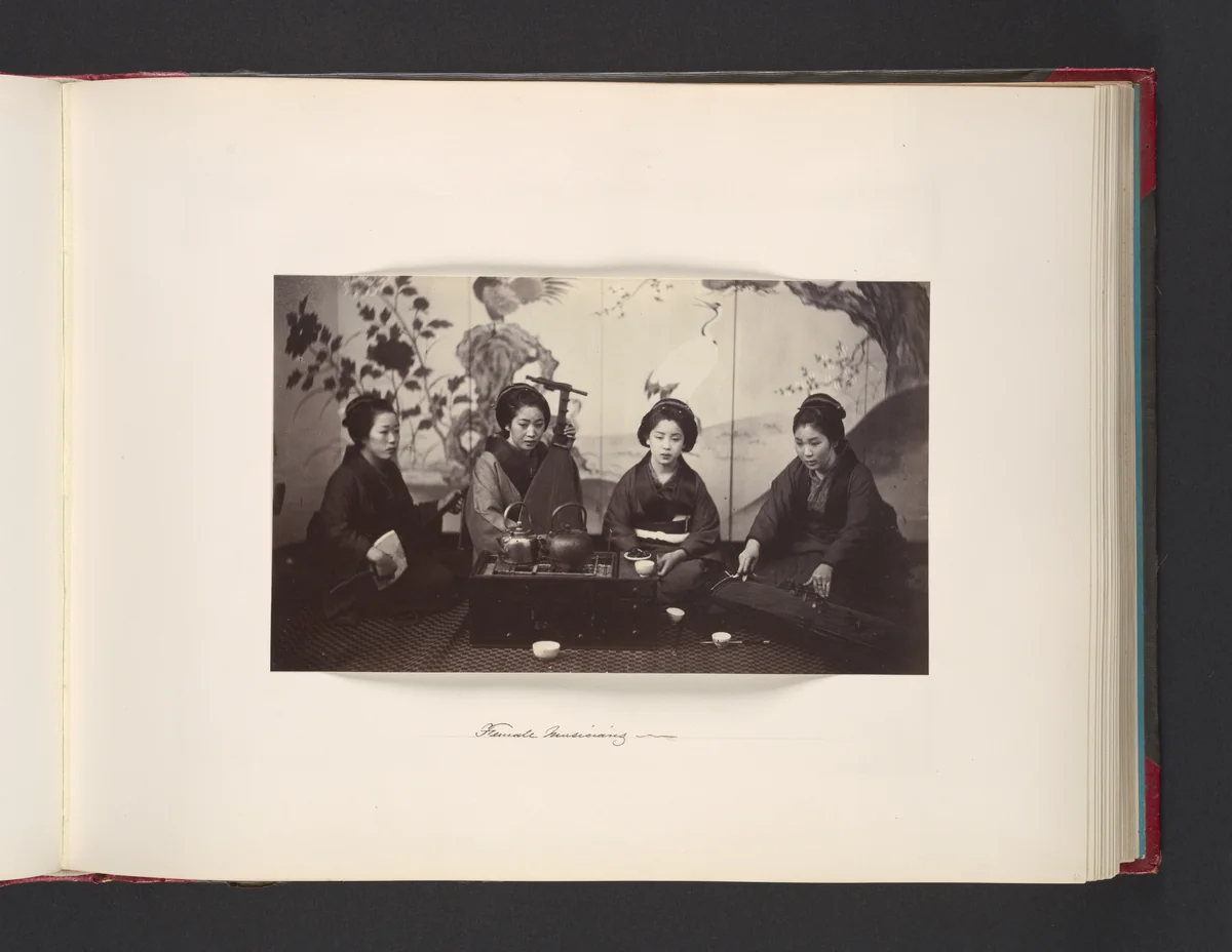 Female Musicians by John Thomson, photograph, 1865