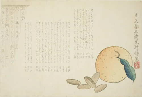 Tangerine and Chinese Legend by Kosei, print, 1871