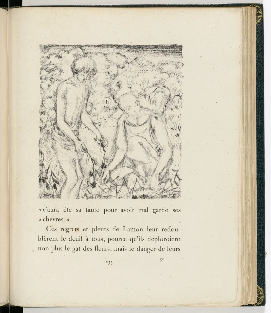 In-text plate (page 233) from Daphnis et Chloé by Pierre Bonnard, illustrated book, 1902