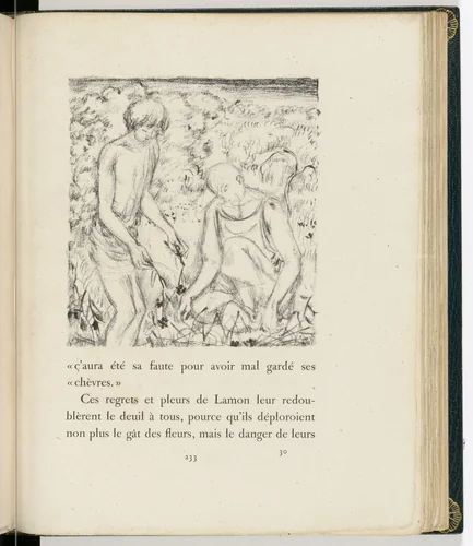 In-text plate (page 233) from Daphnis et Chloé by Pierre Bonnard, illustrated book, 1902