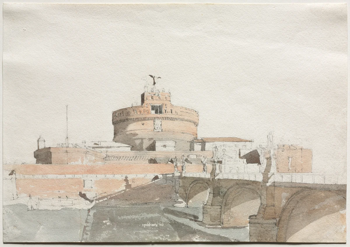 Castel Sant' Angelo by Thomas Ender, drawing