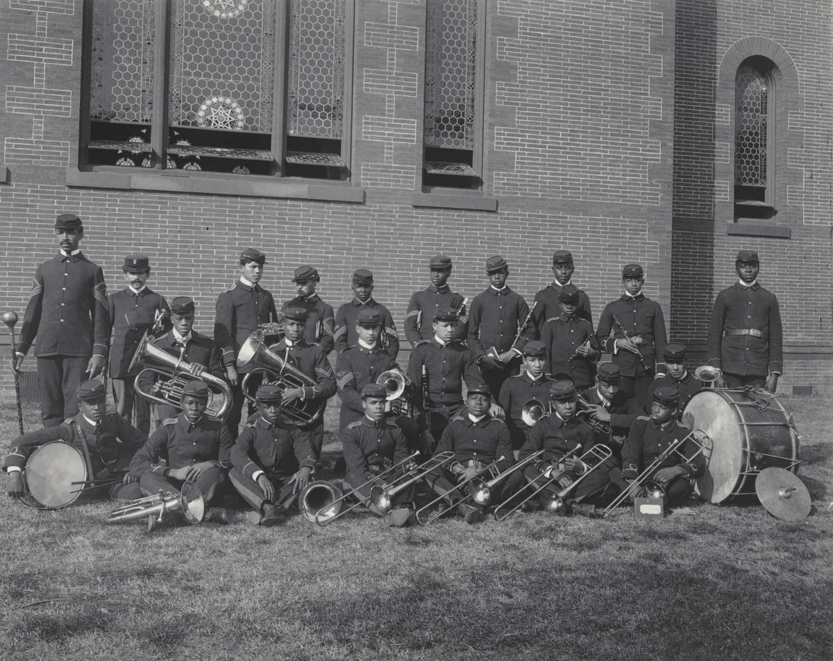 The School Band 1900 by Frances Benjamin Johnston, photograph, 1900