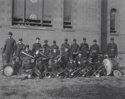 The School Band 1900 by Frances Benjamin Johnston, photograph, 1900