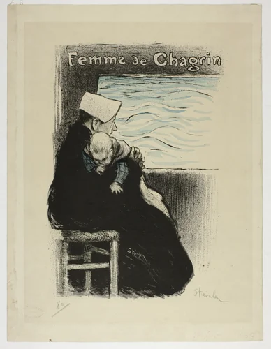 Femme de Chagrin by Théophile Alexandre Steinlen, print, 1879-1923