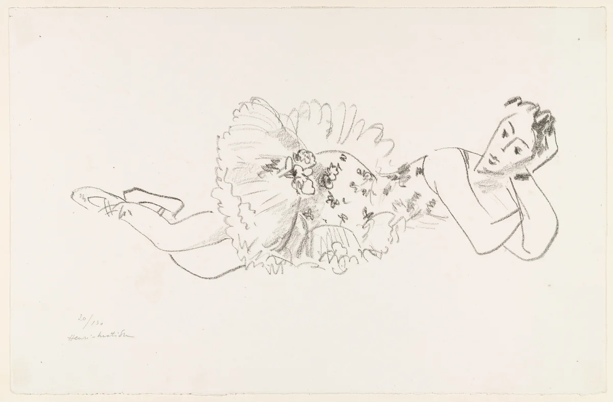 Untitled from Ten Dancers (Dix Danseuses) by Henri Matisse, print, 1927