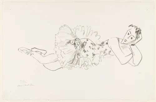 Untitled from Ten Dancers (Dix Danseuses) by Henri Matisse, print, 1927