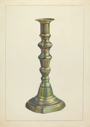 Candlestick by Mina Lowry, index of american design, 1939