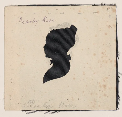 Silhouette of Pearley Rose, to left by William Chamberlain, other, 1819-1829