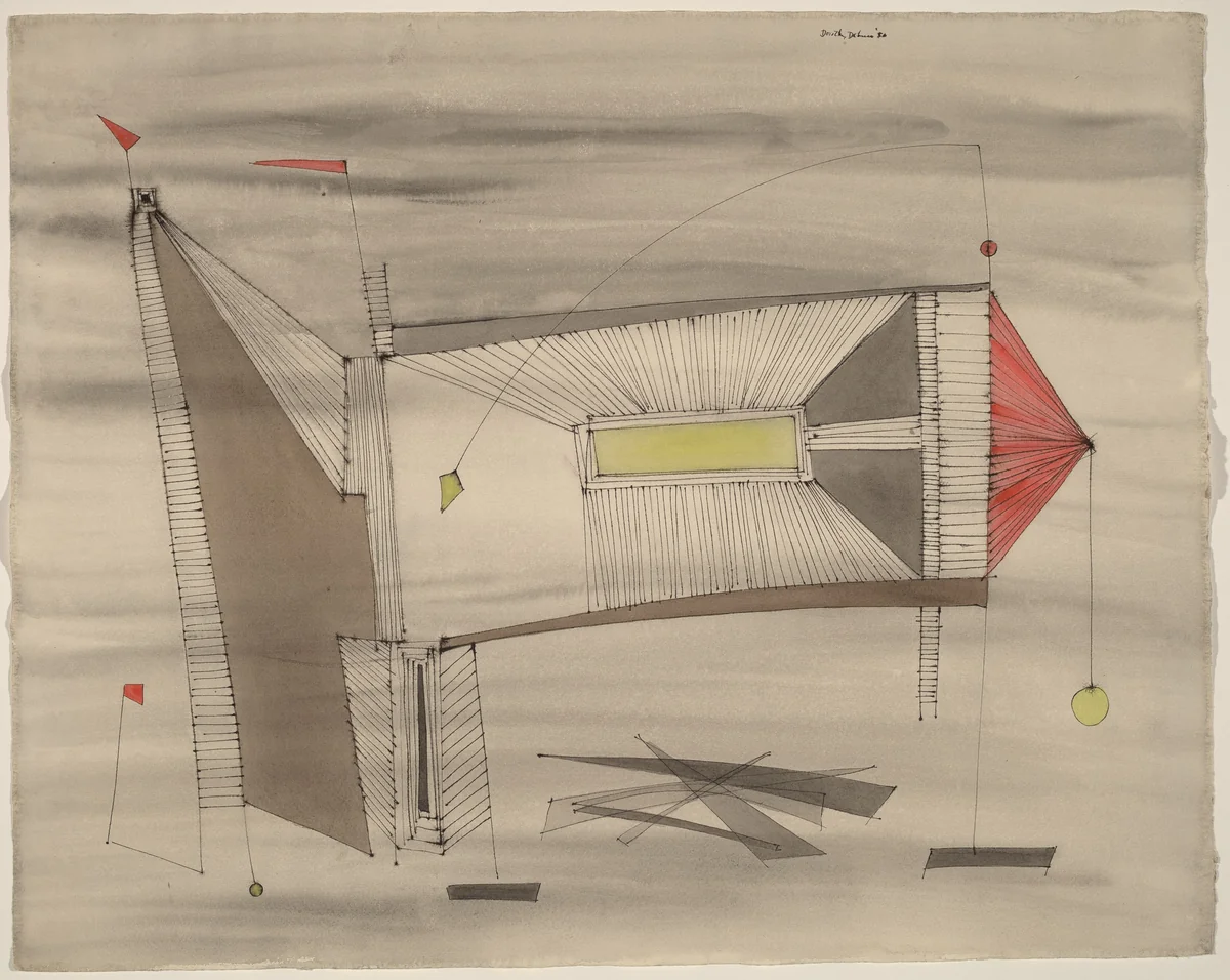 Untitled by Dorothy Dehner, drawing, 1953