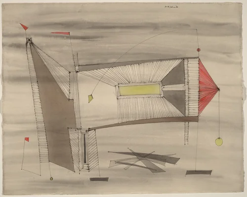 Untitled by Dorothy Dehner, drawing, 1953