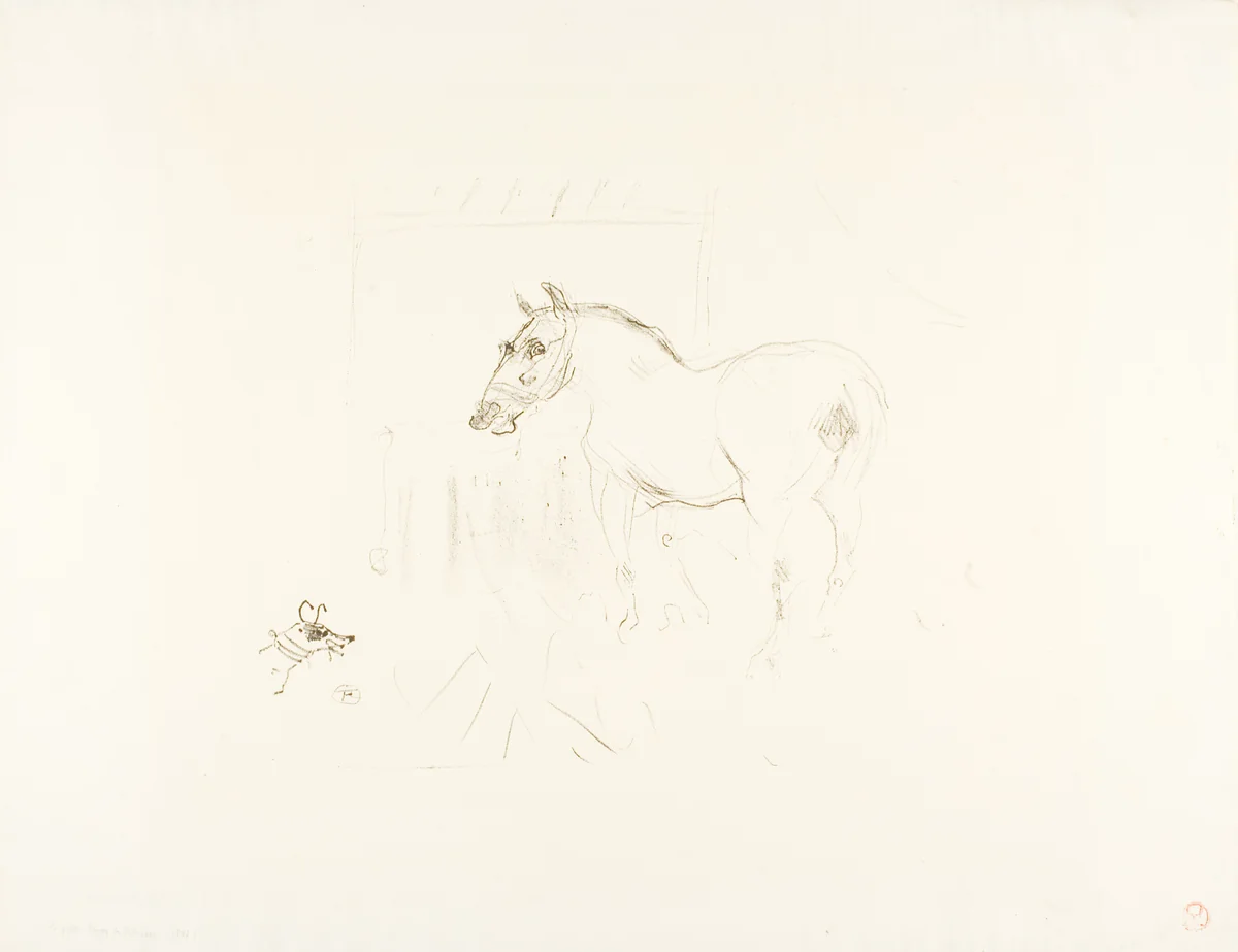Calmèse's Little Pony by Henri de Toulouse-Lautrec, print, 1898