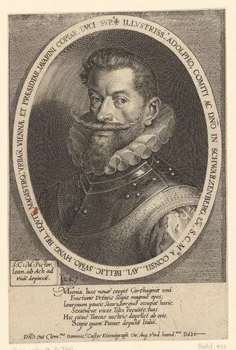 Portret van Adolf von Schwarzenberg by Unknown, print, 1589-1615