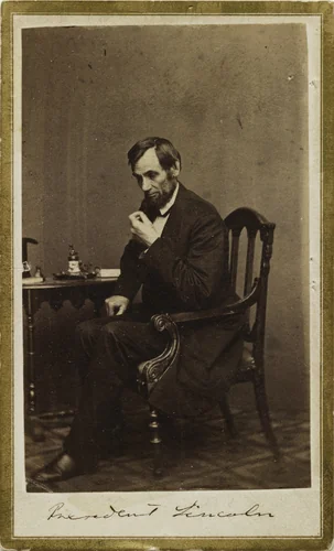 President Lincoln by Mathew Brady, photograph, 1862