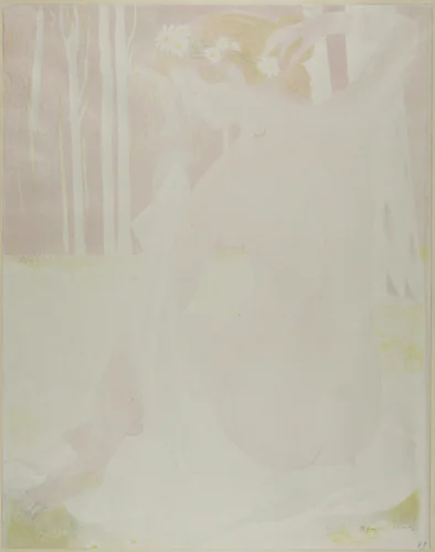 Nymph Crowned with Daisies by Maurice Denis, print, 1899