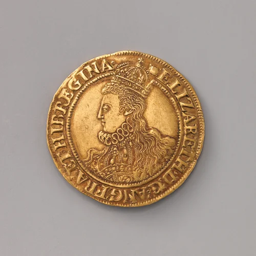 Elizabeth I (r. 1558–1603) by The Royal Mint, metalwork, 1594-1596