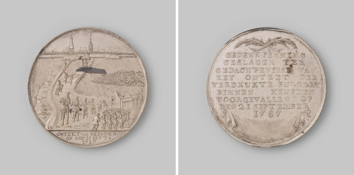 Ontzet van Heusden by anonymous, metalwork, 1787