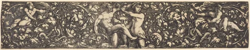 Frieze of Ornament by Johann Ladenspelder, print, 1512-1561