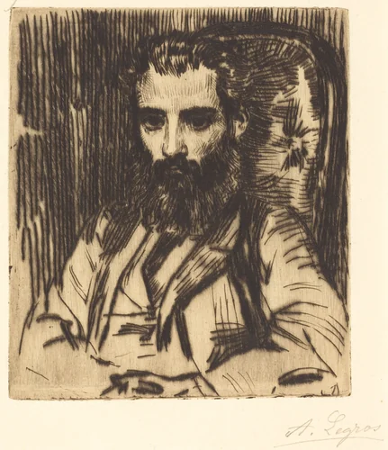 Florestan Mionnet by Alphonse Legros, print, 1837-1911