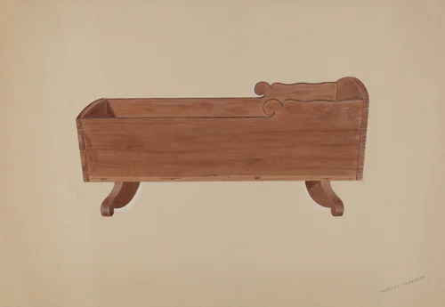 Doll Cradle by Therkel Anderson, index of american design, 1938
