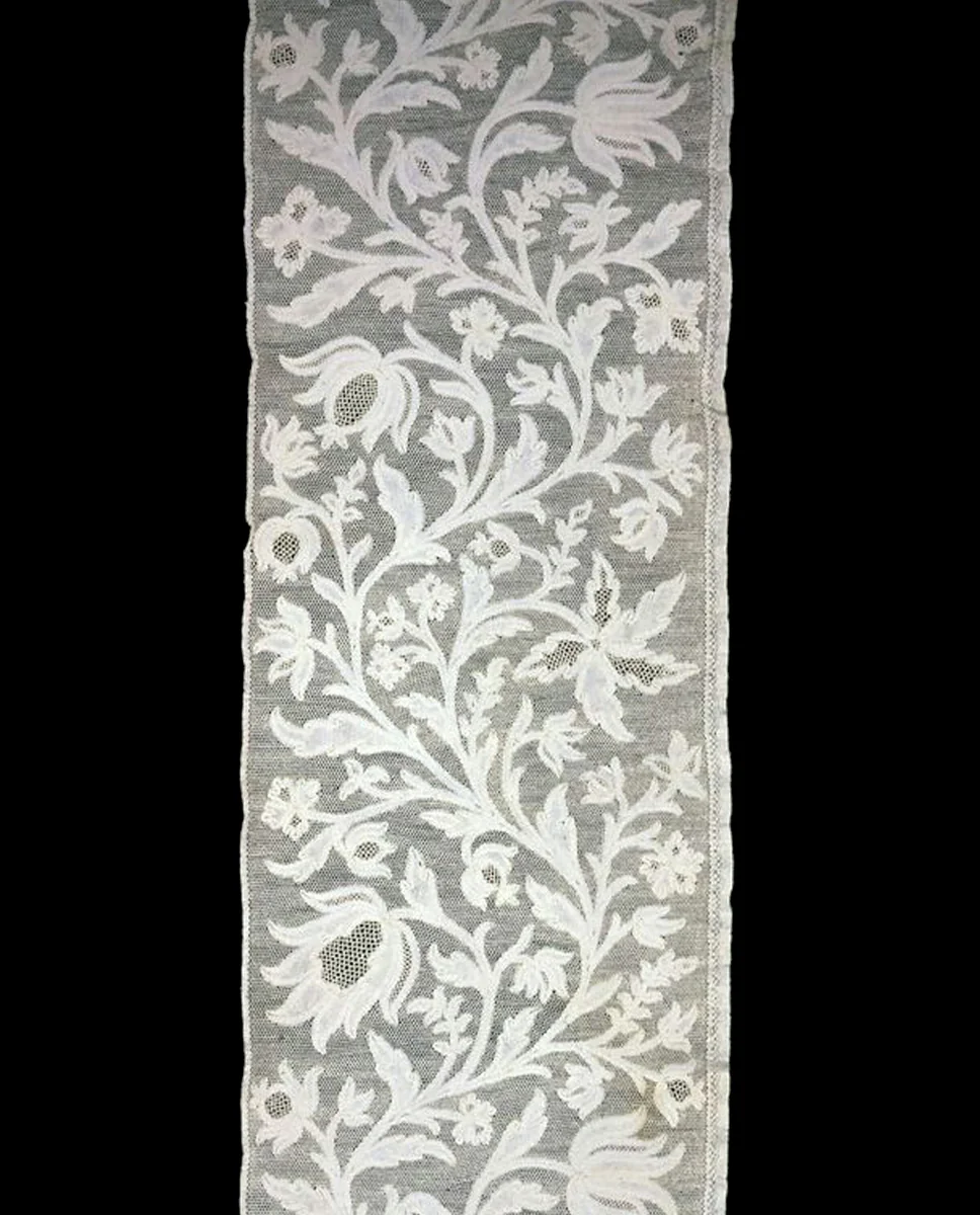 Flounce by Probably Hungary, textile, 1850-1900