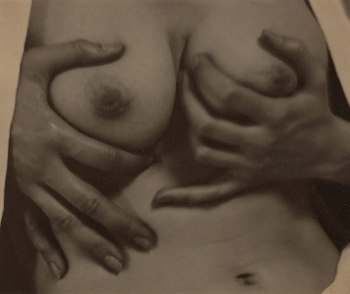 Georgia O'Keeffe—Hands and Breasts by Alfred Stieglitz, photograph, 1919