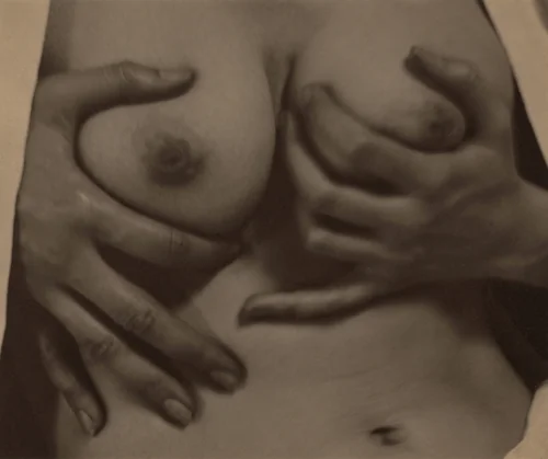 Georgia O'Keeffe—Hands and Breasts by Alfred Stieglitz, photograph, 1919