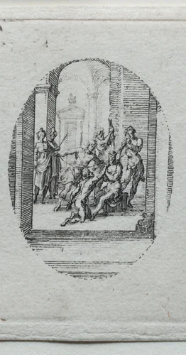 The Mysteries of the Passion: Christ Crowned with Thorns by Jacques Callot, print, 1631